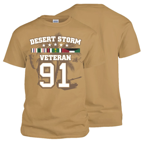 Operation Desert Storm Veteran T-Shirt (Tan)