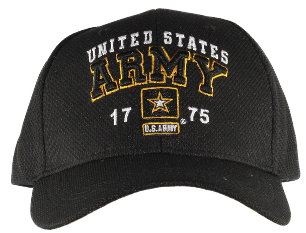 38903 - U.S. Army Cap 1775 Star Logo - Black