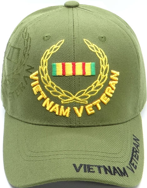 Vietnam Veteran Cap - Ribbon Leaf Shadow - Olive