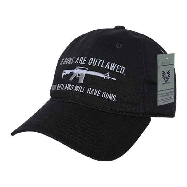 A03 - Outlaw Cap - Relaxed Cotton - Black