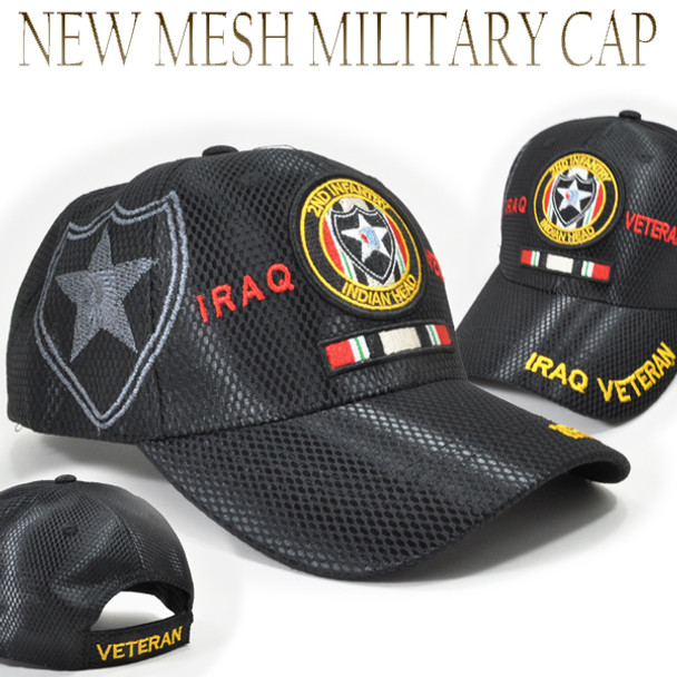 2nd Infantry Division Iraq Veteran Cap Shadow - Mesh - Black