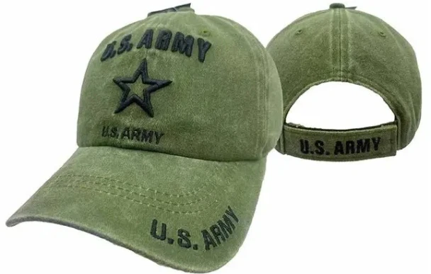 U.S. Army Cap Star Logo Subdued - Cotton Washed Olive
