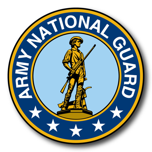 National Guard Seal Circle Decal
