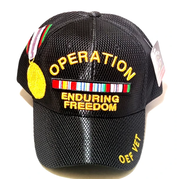 Operation Enduring Freedom Cap - Mesh - Black