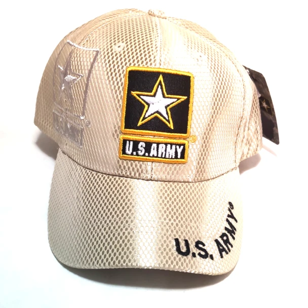 U.S. Army Cap - Star Logo - Mesh - Beige