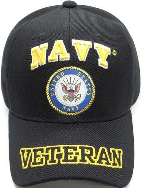 U.S. Navy Veteran Cap - Black