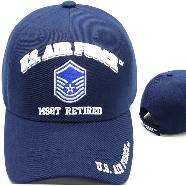 U.S. Air Force Master Sergeant Retired Cap - Navy Blue