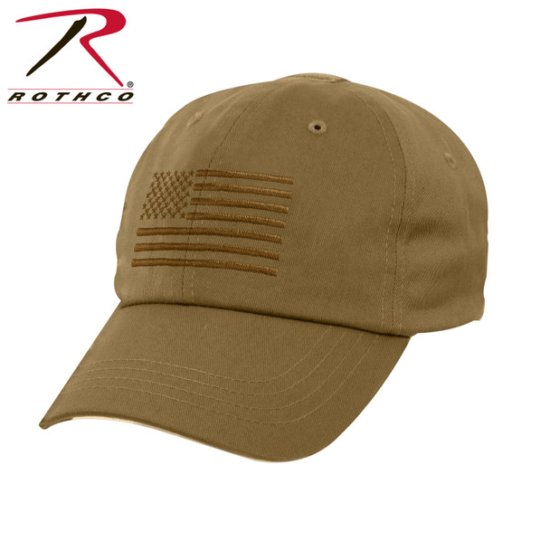 Rothco American Flag Tactical Operator Cap - Coyote Brown