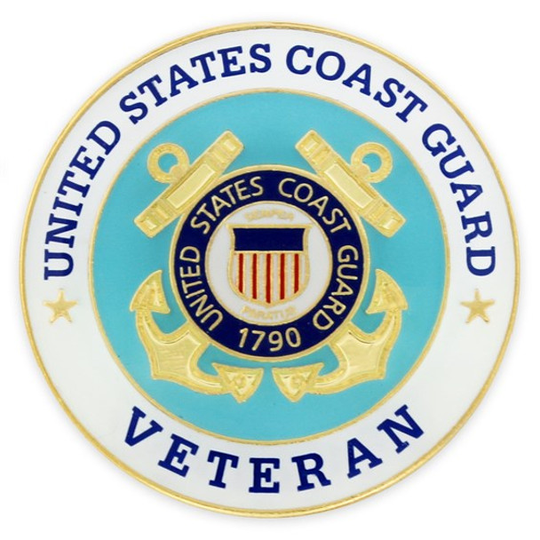 U.S. Coast Guard Veteran Lapel Pin