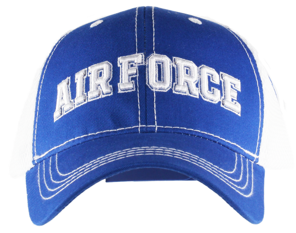 40289 - U.S. Air Force Cap - Wings Shadow - Jersey Mesh - Blue/White