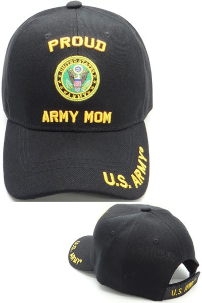 Proud U.S. Army Mom Cap - Black