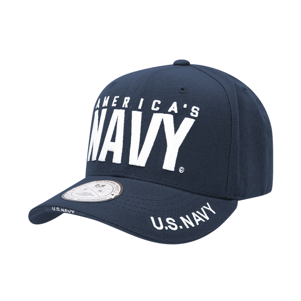 S001 - Military Cap - U.S. Navy - America's Navy - Navy/White