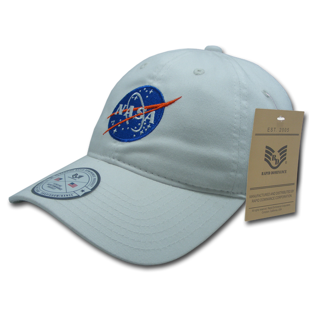 NASA Relaxed Cap "Meatball" Insignia Logo - White