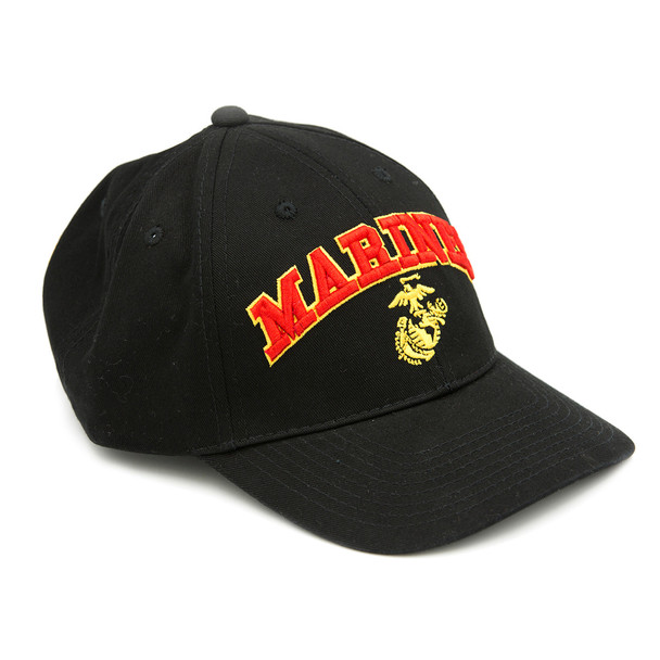 Black Ink Design - Marines Cap - Always Faithful - Cotton Twill - Black