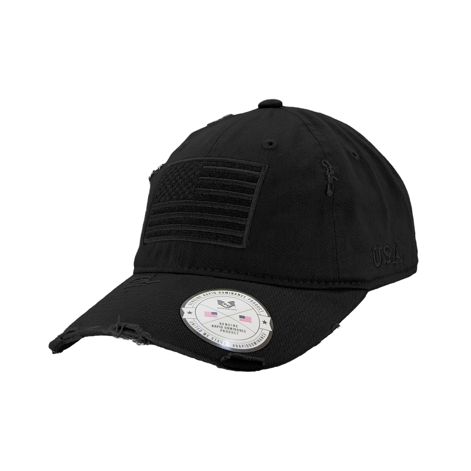 A18 - Vintage USA Flag Cap - Distressed Cotton - Relaxed Fit