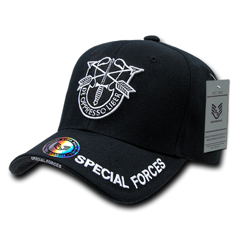 Rapiddominance Men's Novelty Baseball Cap - Black Law Enforcement Style Adjustable Hat