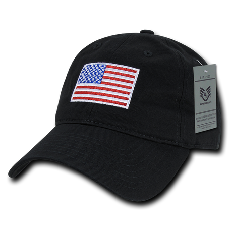 ALL cap descendents black flag USA製 A03 - USA Flag Cap - Relaxed Fit - Cotton - Black - USMilitaryHats.com