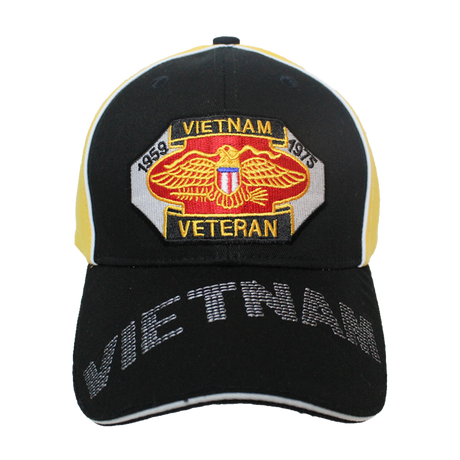 JWM 34974 Piped Embroidered Vietnam Veteran Caps Sandwich