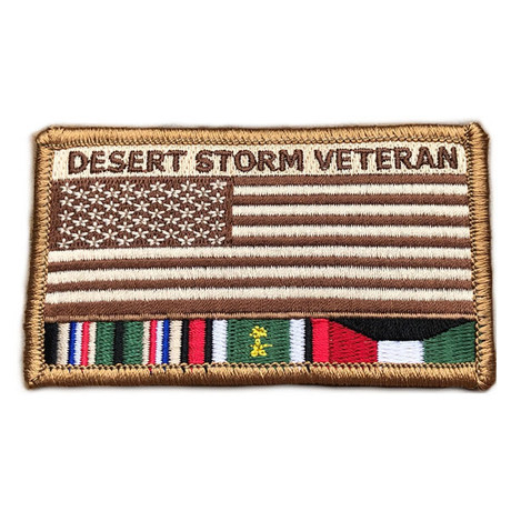 Desert Storm Veteran Patch 3.5 x 2 Sew-On 