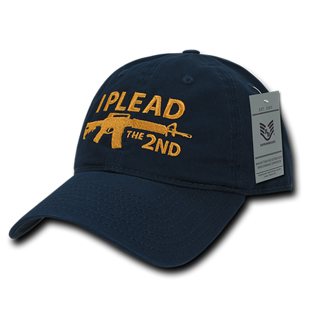 A03 - 2nd Amendment Cap - Relaxed Cotton - Navy/Gold
