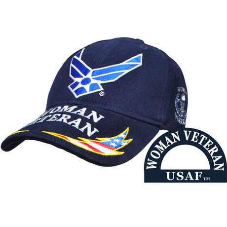 CP00402 - U.S. Air Force Woman Veteran Cap - Navy Blue
