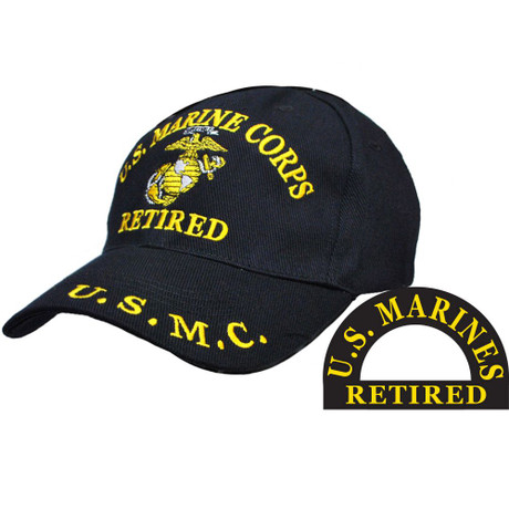 Eagle Emblems U.S. Marine Corps Retired Hat