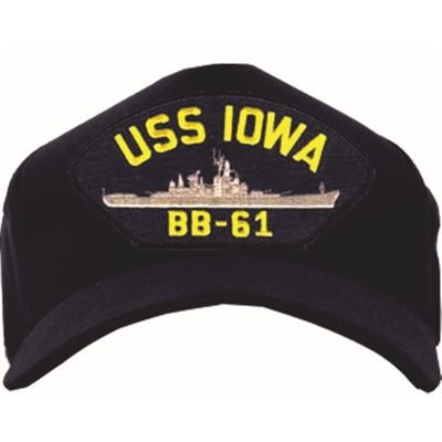 USS Iowa (BB-61) Ship Cap - USMilitaryHats.com