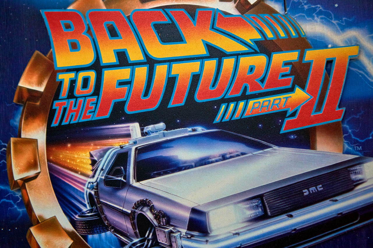 Filmposter Zurück in die Zukunft Trilogie DeLorean