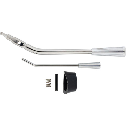 1963-66 GM Car & Truck Short Column Lever kit: Original Column, Automatic, Chrome Knobs