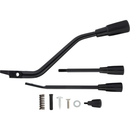 1961-66 Ford F100 / 1960-65 Ford Falcon Short Column Lever kit: Tilt Column, Automatic, Painted Levers, Black Knobs