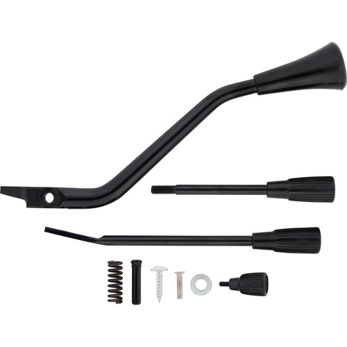 1967-72 Ford F100 Short Column Lever kit: Tilt Column, Automatic, Painted Levers, Black Knobs