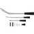 1961-66 GM Car & Truck Short Column Lever kit: Tilt Column, Automatic, Black Knobs