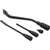 1961-66 Ford F100 / 1960-65 Ford Falcon Short Column Lever kit: Tilt Column, Automatic, Painted Levers, Black Knobs