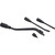 1961-66 Ford F100 / 1960-65 Ford Falcon Short Column Lever kit: Tilt Column, Automatic, Painted Levers, Black Knobs
