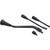 1967-72 Ford F100 Short Column Lever kit: Tilt Column, Automatic, Painted Levers, Black Knobs