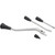 1967-72 Ford F100 Short Column Lever kit: Tilt Column, Automatic, Chrome Levers, Black Knobs
