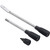 1961-72 Ford F100 / Falcon Short Column Lever kit, Tilt Column, Manual Transmission, Chrome Levers, Black Knobs