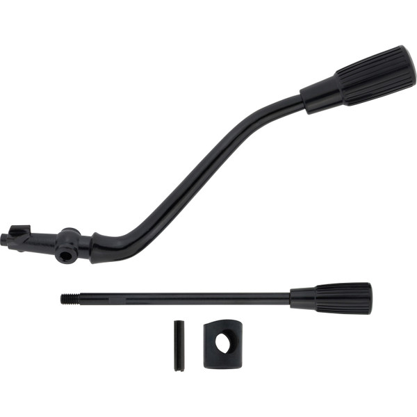 1961-66 Ford F100 / 1960-65 Falcon Short Column Lever Kit: Original Column, Automatic, Black Knobs, Painted Levers