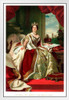 Queen Victoria Portrait White Wood Framed Poster 14x20