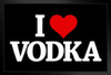 I Love Vodka Black Art Print Stand or Hang Wood Frame Display Poster Print 9x13