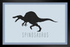 Dinosaur Spinosaurus Blue Dinosaur Poster For Kids Room Dino Pictures Bedroom Dinosaur Decor Dinosaur Pictures For Wall Dinosaur Wall Art Prints for Walls Stand or Hang Wood Frame Display 9x13