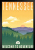 Tennessee Welcome To Adventure Retro Travel Art Print Stand or Hang Wood Frame Display Poster Print 9x13