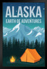Alaska Earth of Adventures Retro Travel Art Print Stand or Hang Wood Frame Display Poster Print 9x13