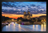 Notre Dame Cathedral Seine River Paris France At Sunset Photo Photograph Art Print Stand or Hang Wood Frame Display Poster Print 13x9