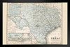 Map of Texas 1867 Antique Style Map Art Print Stand or Hang Wood Frame Display Poster Print 9x13