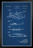 Howard Hughes Airplane Official Patent Blueprint Art Print Stand or Hang Wood Frame Display Poster Print 9x13