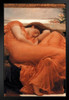 Sir Frederic Leighton Flaming June 1895 Oil Painting Woman Sleeping Oleander Branch Art Print Stand or Hang Wood Frame Display Poster Print 9x13