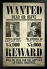 Wanted Butch Cassidy The Sundance Kid Art Print Stand or Hang Wood Frame Display Poster Print 9x13