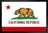 California Republic Bear State Flag Secession Secede Independent Union Country Leave United States Declare Independence Art Print Stand or Hang Wood Frame Display Poster Print 9x13