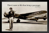 Theres More To Life Than Being A Passenger Amelia Earhart Famous Female Pilot Motivational Inspirational Quote Teamwork Inspire Quotation Gratitude Positivity Stand or Hang Wood Frame Display 9x13